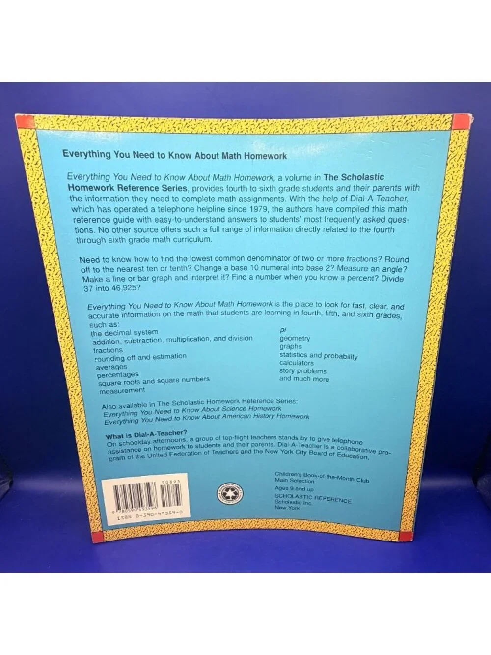 Lot 2 Everything You Need Know Math Science Homewrk Reference Scholastic 4th 6th